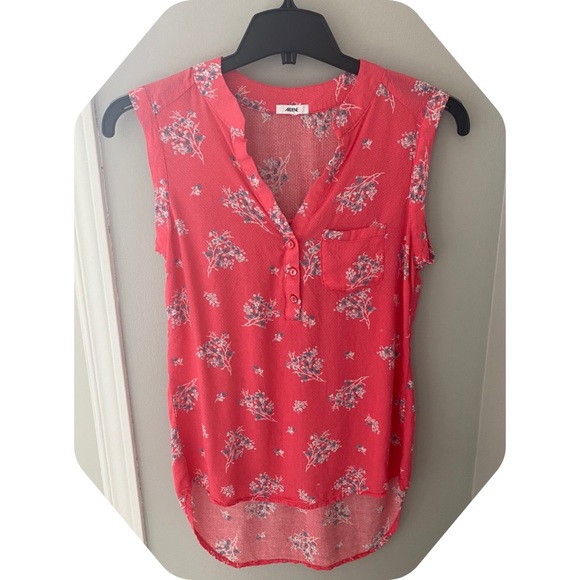 Ardene Tops - Ardene - Floral pink sleeveless tunic top